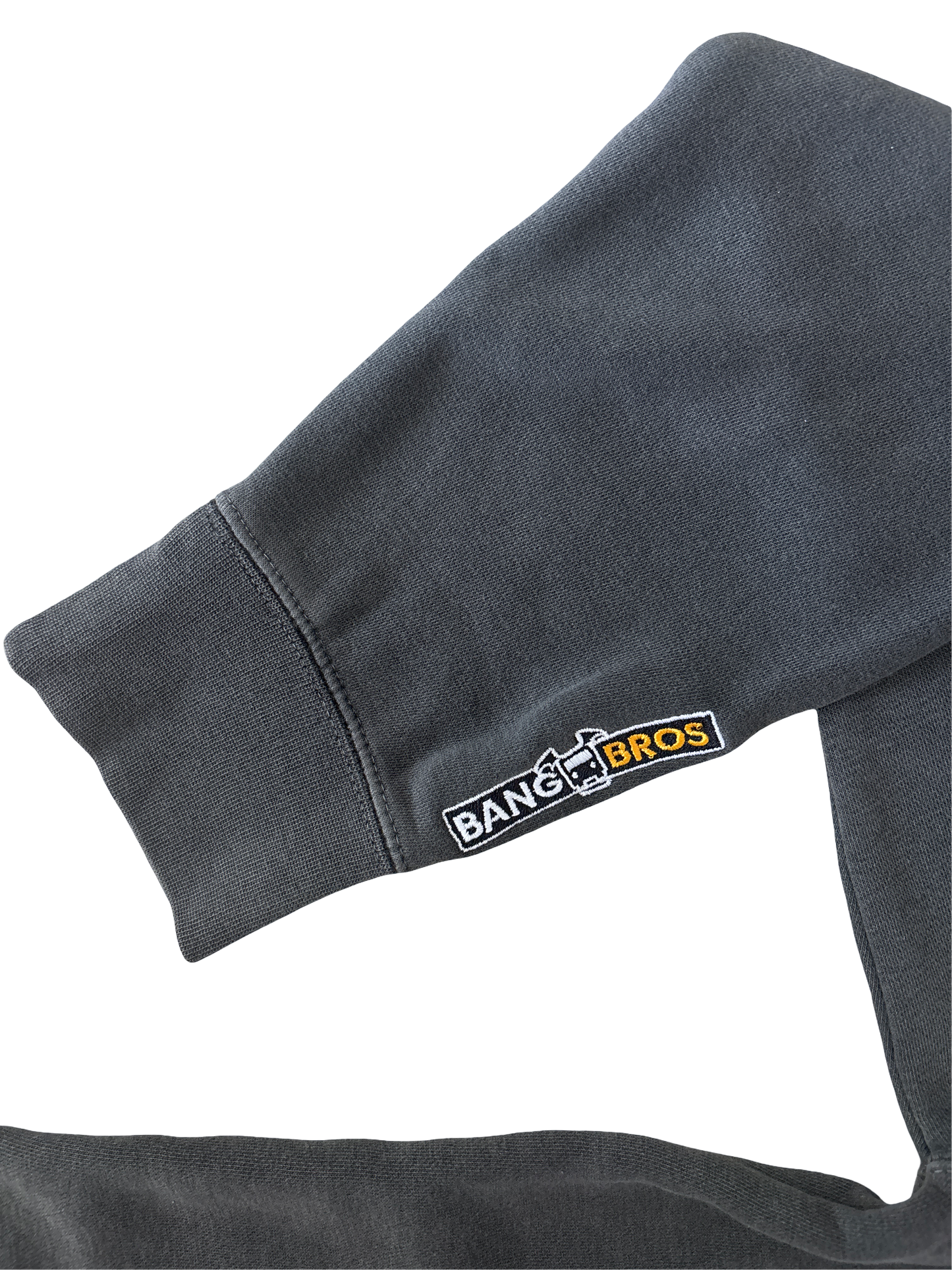 Bang Bros Vintage Wash Embroidered Hoodie - Grey