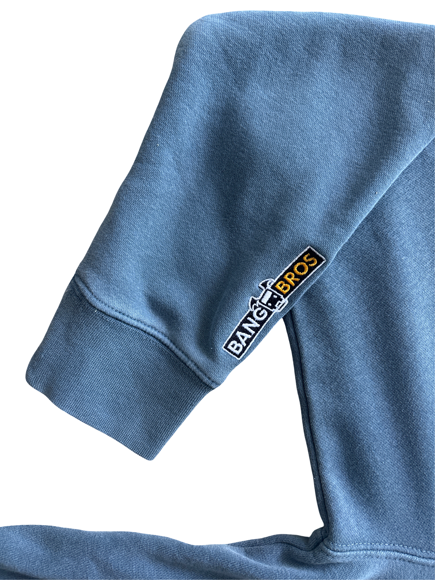 Bang Bros Vintage Wash Embroidered Hoodie - Blue Fade