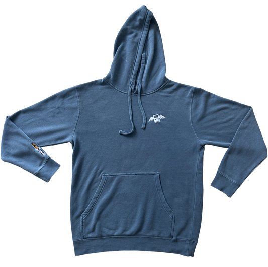 Bang Bros Vintage Wash Embroidered Hoodie - Blue Fade