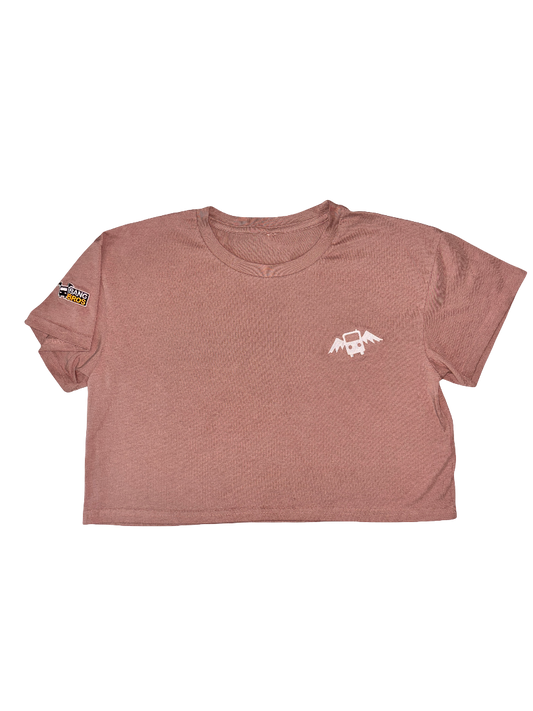 Bang Bros Vintage Wash Cropped Tee - Pink