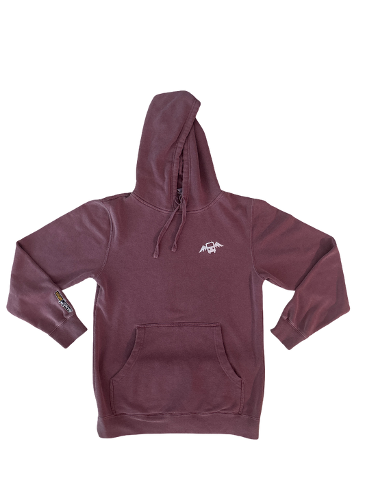 Bang Bros Vintage Wash Embroidered Hoodie - Rose